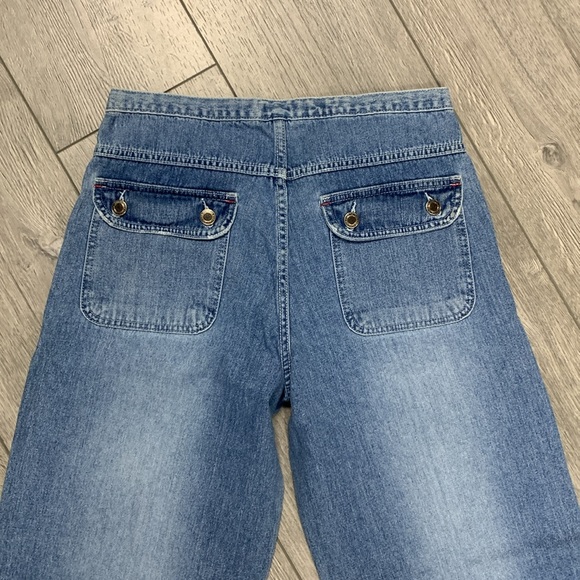 Vintage Y2K DFX Jeans Wide Leg Jeans with Big Pockets Size 7 - Picture 6 of 7